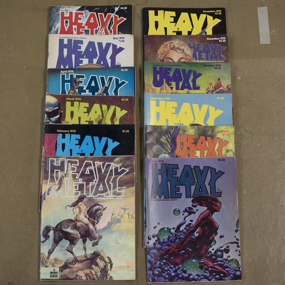 Heavy metal – 1978 (12 issues)