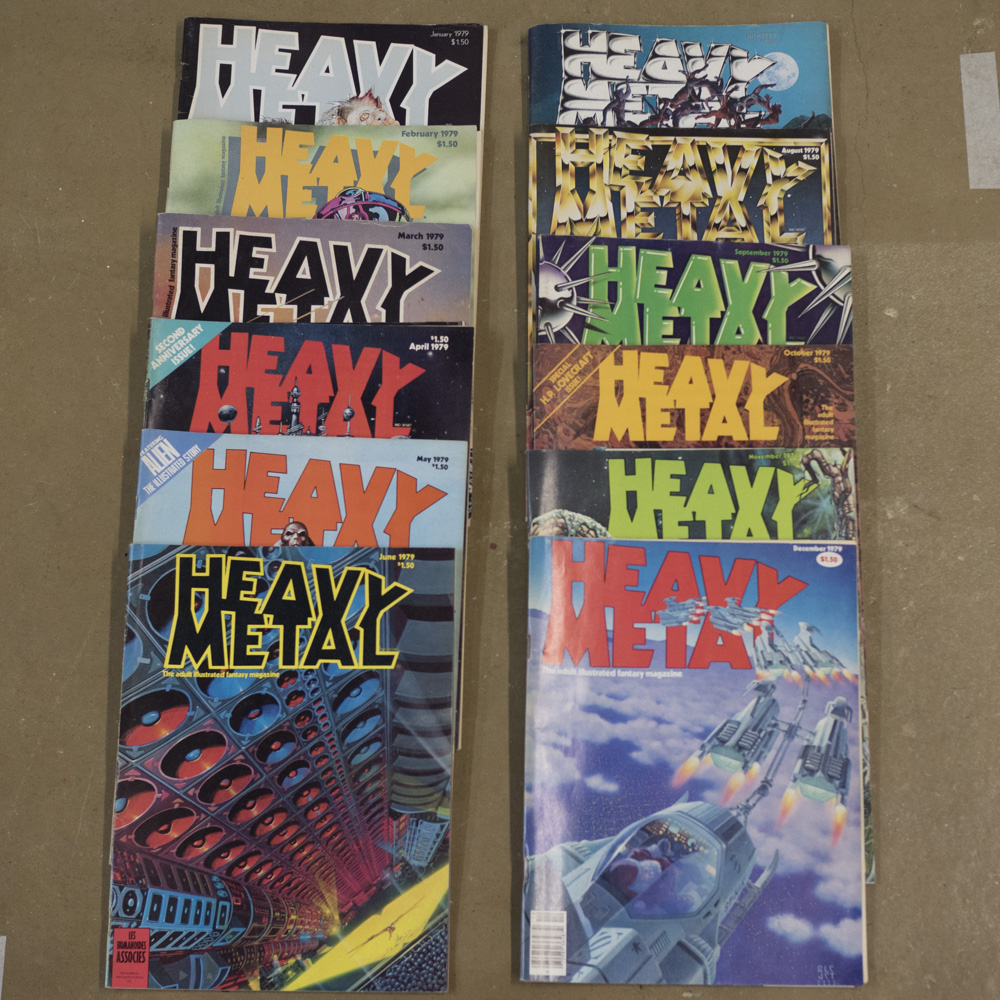 Heavy metal – 1979 (12 issues)