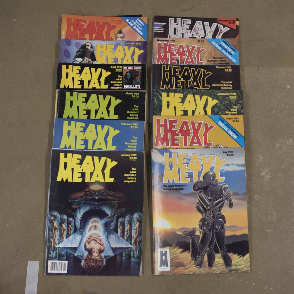 Heavy metal – 1982 (12 issues)