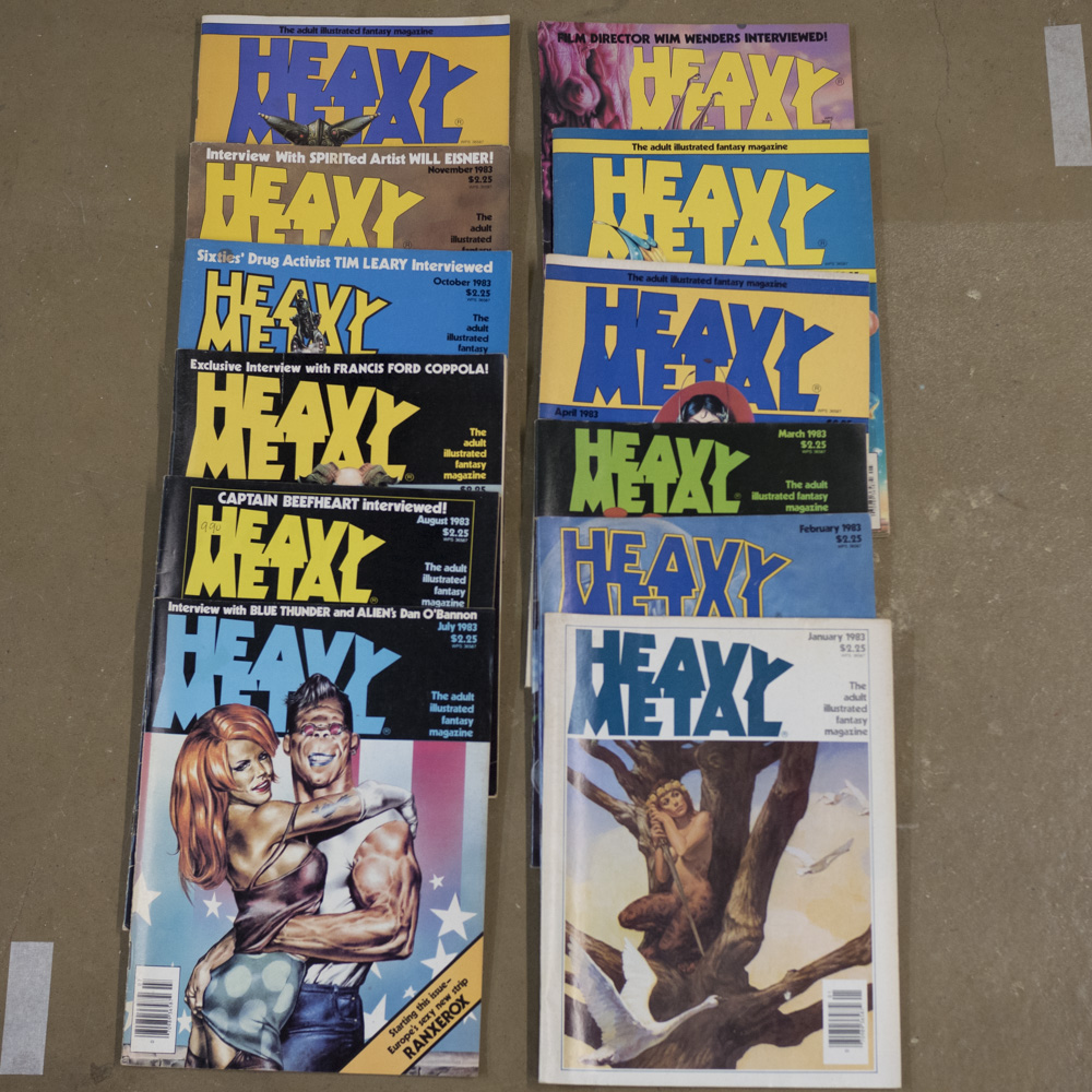 Heavy metal – 1983 (12 issues)