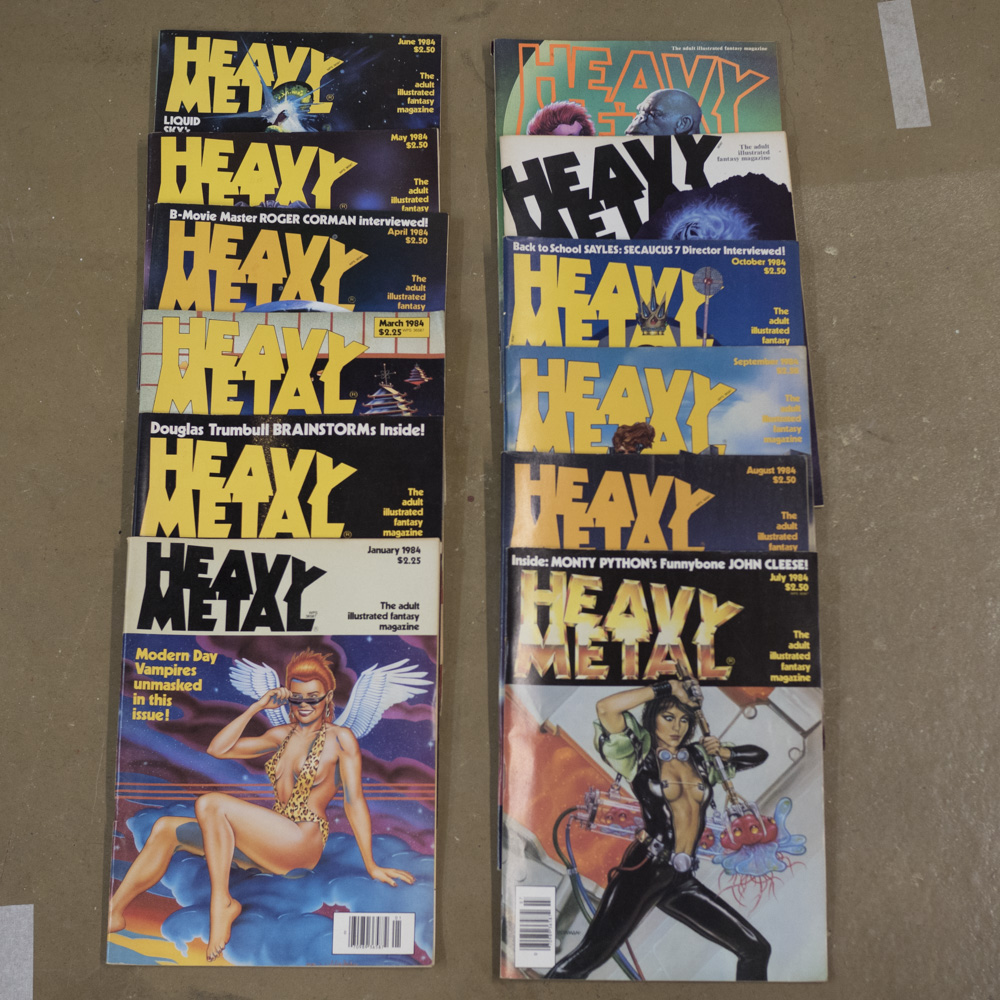 Heavy metal – 1984 (12 issues)