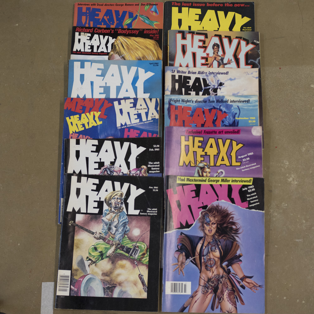 Heavy metal – 1985 (12 issues)